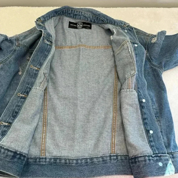 HIPCHIK COUTURE JEAN JACKET size S - Picture 4 of 12